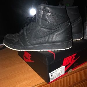 Jordan 1 “Black Perforated”